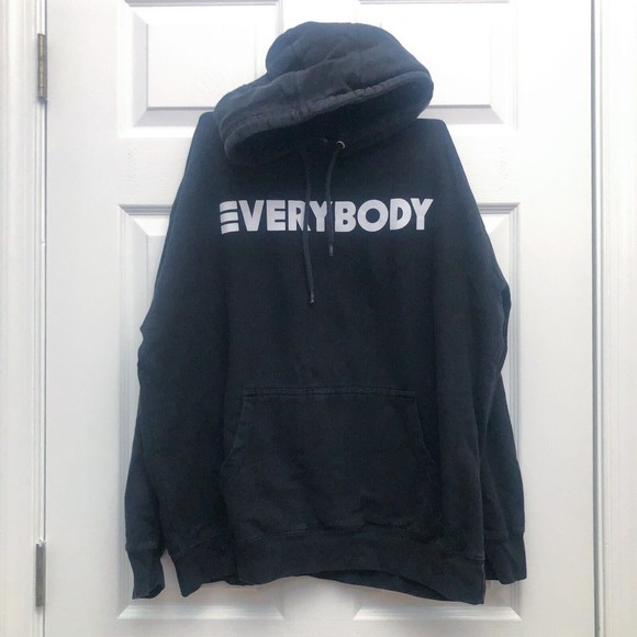 Logic Adult Large "EVERYBODY" Pullover Hoodie, Black - Picture 1 of 6